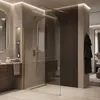 Sprchová Zástěna Rea Heaven 90 Walk-In Štětec Zlato Náhled obrázku produktu 6