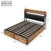 A diagram of a bed with dimensions indicated. Produktbild-Vorschau