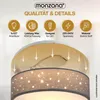 MONZANA® Plafonnier Ciel étoilé Rond Ø 30cm Abat-jour Tissu Voir les images du produit 4