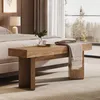 Banco d'ingresso in legno lungo 120 cm, panche da interno Anteprima dell’immagine prodotto 8