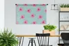 MuchoWow® Wandteppich Wandbehang Blumen - Sommer - Rosa - Produktbild-Vorschau 2