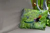 MuchoWow® Outdoor Kissen - Pfau - Fliegen - Wald - Blau - Produktbild-Vorschau 2