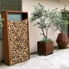 Kaminholzregal Kaminholzständer Holzaufbewahrung 80x30x160 Produktbild-Vorschau 7