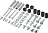 A collection of hardware components for mounting a TV to a wall. Anteprima dell’immagine prodotto
