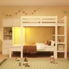 Letto a castello Merax 90x200cm con LED, letto per bambini Anteprima dell’immagine prodotto 2
