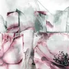 Rideau 140x245cm Voile avec impression Flower Echarpe à Voir les images du produit 3
