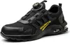 A black safety shoe is shown against a white background. Produktbild-Vorschau