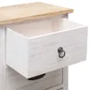 vidaXL Beistellschrank 35x25x87 cm Massivholz Paulownia Produktbild-Vorschau 5