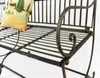 DanDiBo panca da giardino in metallo marrone resistente Anteprima dell’immagine prodotto 3