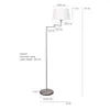 Mexlite - lampadaire - Bella - acier - métal tissu - lampe Voir les images du produit 8