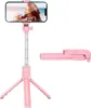 Canne à selfie sur trépied, base pivotante, perche à selfie Voir les images du produit 2
