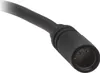 A close-up view of a black electrical connector with gold pins. Produktbild-Vorschau