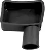 A black plastic battery terminal cover with a 90-degree angled outlet. Produktbild-Vorschau