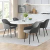 A dining set with four chairs around an oval table in a modern kitchen. Produktbild-Vorschau