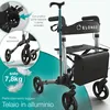ELONEO rollator pieghevole e leggero con sedile, rollator Anteprima dell’immagine prodotto 9