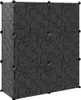 vidaXL Stojan na topánky čierny 84,5x31x93,5 cm PP Náhľad obrázku produktu 5