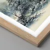 Gerahmtes Poster - Rahmen in heller Eiche - Schnee Fichten Produktbild-Vorschau 2
