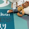 Kinderteppich Kinderzimmer Jungen Herzen Sterne Mond Spruch Produktbild-Vorschau 3