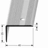 Treppenkantenprofil 25 x 40 x 2500 mm Treppenkante Produktbild-Vorschau 4