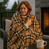 Betz Kuscheldecke MODENA 150x200cm Farbe Karo braun Produktbild-Vorschau 8
