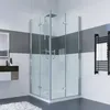 IMPTS Duschkabine Eckeinstieg 90x90 cm 180º Doppel Falttür Produktbild-Vorschau 2