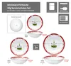 3pcs Rêve de Noël Set de bols de service 650ml 1L 1,3L Bol Voir les images du produit 6