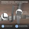 ML-Design 2 držiaky operadla, sivé, oceľové bežce lavíc, Náhľad obrázku produktu 3