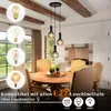 ZMH Pendelleuchte Esstisch Hängelampe Glas 3 Flammig Produktbild-Vorschau 4