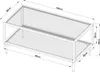Couchtisch 'Lindau' Stahl mit Glasplatte 100 x 50 x 46 cm Produktbild-Vorschau 4
