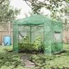 Outsunny Gewächshaus Treibhaus Tomatenhaus Frühbeet mit Tür Produktbild-Vorschau 2