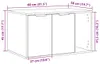 vidaXL Katzenklo Weiß 80x50x45 cm Holzwerkstoff Produktbild-Vorschau 8