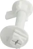 A close-up studio shot of a white toilet seat hinge mechanism. Anteprima dell’immagine prodotto