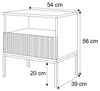 Nachttisch ECLIPSE S54 mit Beleuchtung Kaschmir Produktbild-Vorschau 6