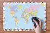 MuchoWow® Schreibtischunterlage Weltkarte - Flagge - Atlas Produktbild-Vorschau 3