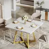 A dining table set in a modern dining room with chairs and a sideboard in the background. Produktbild-Vorschau