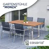 CASARIA® Gartenstuhl 4er Set Armlehnen Stapelbar 160kg Produktbild-Vorschau 4