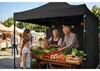 Gartenpavillon mit 3 Wänden, 3 x 3 m, schwarz, Plonos Produktbild-Vorschau 4