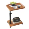 Beistelltisch mit Rollen Höhenverstellbar (45-80cm) Holz Produktbild-Vorschau 1