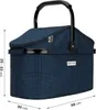 Kühlkorb 25 Liter Blau Hahnentritt - Hahnentritt Produktbild-Vorschau 1