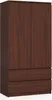 BDW, szafa 2 drzwi, 2 szuflady, 180x90x51 cm, wenge Podgląd zdjęcia produktu 2