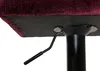 A close-up view of the underside of a bar stool seat, showing the height adjustment lever and the central support column. Podgląd zdjęcia produktu