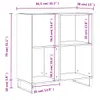 vidaXL Plattenschrank Grau Sonoma 84,5x38x89 cm Produktbild-Vorschau 8