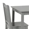 Set da tavolo per bambini in legno, grigio, 2 sedie, tavolo Anteprima dell’immagine prodotto 2