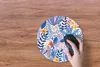 MuchoWow® Mauspad Mousepad Sommer - Flora - Weiß 30x30 cm - Produktbild-Vorschau 3