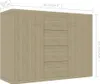 vidaXL Příborník Sonoma Dub 88x30x65 cm výrobek ze dřeva Náhled obrázku produktu 6