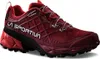 Roter La Sportiva Akyra II Woman Gtx Schuh mit schwarzer Sohle und weißem Logo an der Seite Anteprima dell’immagine prodotto