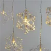 LED vánoční závěs – sněhové vločky, 84 cm, venkovní i vnitřní, teplá bílá Náhľad obrázku produktu