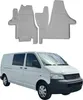 2003-2015 VW Transporter T5 Fußmatten TPE Grau 2 tlg Produktbild-Vorschau 1