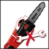 Close-up of a chainsaw attachment with instructional graphics. Anteprima dell’immagine prodotto