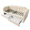 Modisches Samt-Sofabett 90x200 cm, mit USB-Leselicht & 2 Produktbild-Vorschau 13